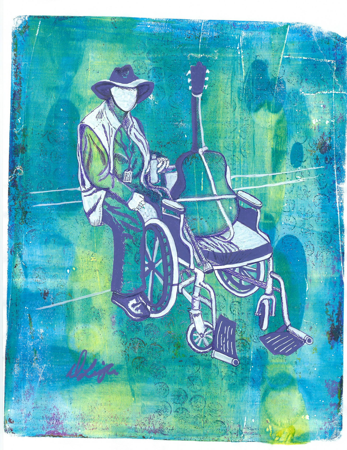 Sounds of San Francisco - SOMA Resting Guitar